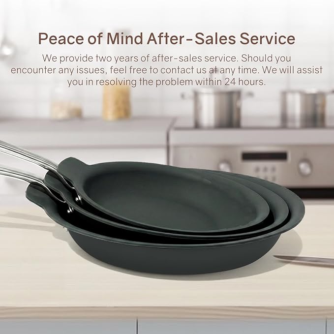 Silicone Pan Protectors (Include 8",10",12") Set Of 3,Frying Pans Protectors For Stacking Non Stick And Protecting Your fry pan, Compatible with Hexclad Cookware Set, Tfal Nonstick Frying Pans &More