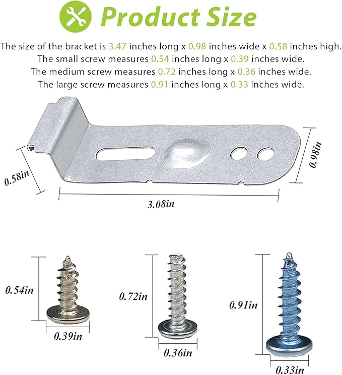 【Upgraded】DD94-01002A Dishwasher Assembly-Install Kit Fits for Samsung Dishwashers Mounting Bracket Replaces AP4450818 2077601 PS4222710 EAP4222710, includes 2 x Mounting Brackets, 6 x Mounting Screws