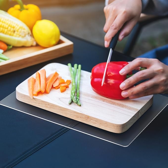 Non-Slip Cutting Board Mat, 2 Pack 10" x 15" Clear Anti-Slip Cutting Board Mat for Home Cooks and Chefs, Safety Grip Mat Under Kitchen Cutting Boards, Dishwasher Safe Great as Drawer Liners
