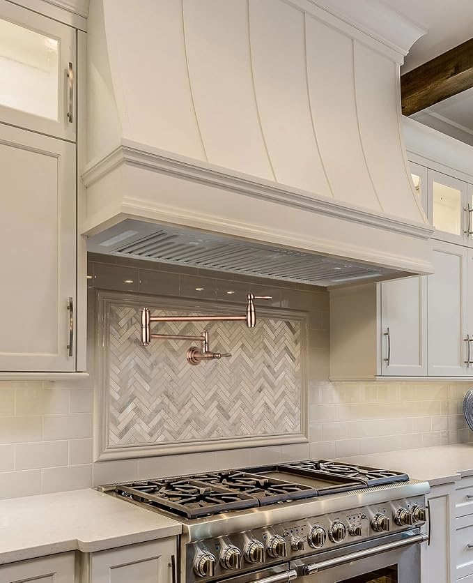 Akicon 36 Inch Range Hood Insert, Ultra Quiet Stainless Steel Ducted Insert/Built-in Kitchen Vent Hood with Powerful Suction, LED Lights and Dishwasher Safe Filters, 3-Speeds 600 CFM