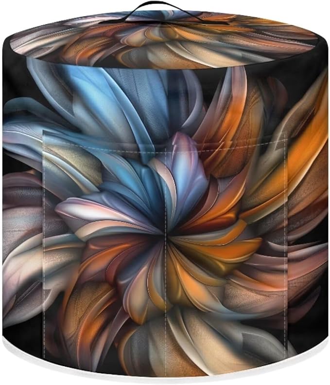 Flashideas Boho Floral Pressure Cooker Cover for Women Dust-proof Cover for Rice Cooker Air Fryer Kitchen Appliance Covers with Top Handle and Pocket Home Kitchen Decor Gifts for Friends