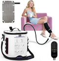 Cold Therapy Machine with Programmable Timer, Portable Ice Machine for Knee After Surgery, Full Circumference Knee Pad Recovery System, Extended Coverage Back/Hip/Limb Compression Pad