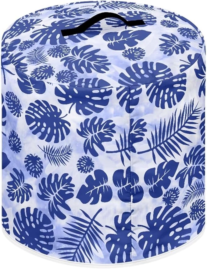 Flashideas Palm Leaves Pressure Cooker Cover for Women Insulated Rice Cooker Cover with Easy to Clean Lining Stain Resistant Dust Cover with Pockets for Instant Pot 6 Quart Appliance Cover