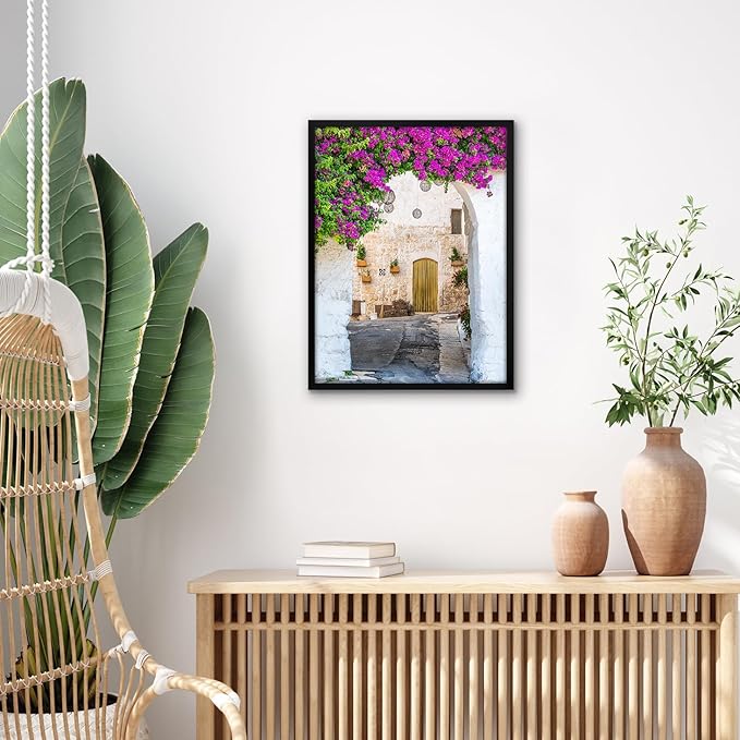 Americanflat 12x16 Picture Frame with Polished Plexiglass - Streamline Collection - Thin Border Picture Frame for Wall Display - Hanging Hardware Included - Black
