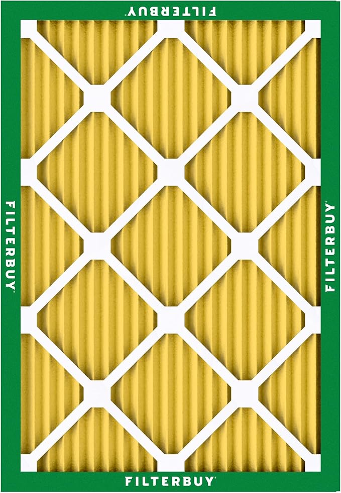 Filterbuy 20.5x22.5x1 Air Filter MERV 11 Superior Pet & Allergy Defense (2-Pack), Electrostatic Pleated HVAC AC Furnace Filters Replacement, Made in USA (Actual Size: 20.50 x 22.50 x 0.75)