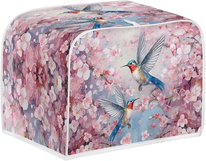 UNICEU Pink Sakura Hummingbird 2 Slice Toasters & Bread Maker Dust-proof Cover