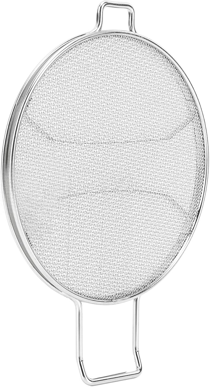 Detachable Stainless Steel Splatter Replacement for Foodi IG651, Fryer Accessories with Unique Grid Design, Dishwasher Safe Splatter Guard for Cooking Safety and Clean