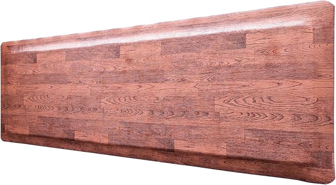 Rhino Mats, Softwoods Anti Fatigue Floor Mat, Commercial Grade Kitchen Mat, Standing Desk Mat, Office, Garage or Anywhere, Standing Comfort. (Oak, 3' x 10' x 1/2")