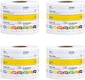 Restaurant Quality Shelf Life Food Rotation Labels Vinyl, 2” x 3” Self-Adhesive Removable Freezer Food Label, Perfect for Reusable Containers, Easy to Remove, Food Safety Date Sticker (4 Pc)