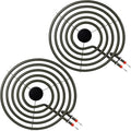 LXun Upgraded 2 Pack MP21YA 8" Electric Range Burner Element Unit Set, Electric Stove Burners Replacement for Kenmore & Maytag & Norge & Whirlpool, Fit MP22YA Range Stove Burner Top Surface Element