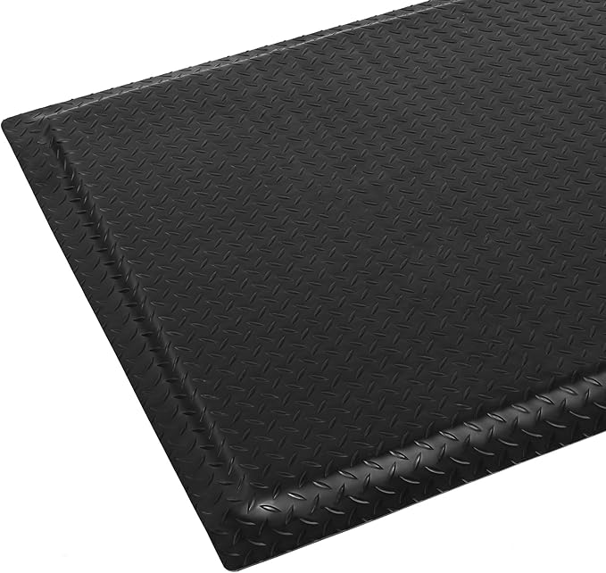 Anti Fatigue Mats Industrial 2' x 6' 15/16" Thick Ergonomic Standing Mat Commercial Kitchen Mat Heavy Duty Diamond Plate Cushioned Shop Floor Mats Helps Relieve Back and Leg Soreness