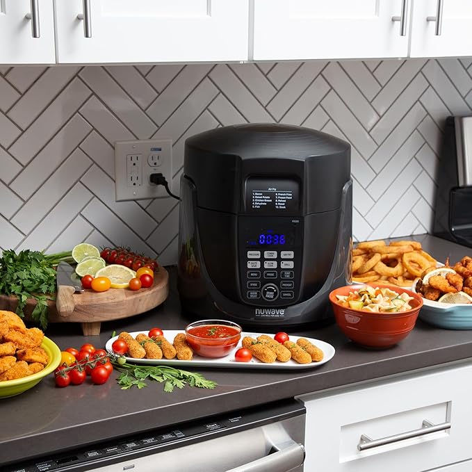 Nuwave Duet Electric Pressure Cooker & Air Fryer Combo (Black)
