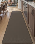 DEXI Kitchen Floor Mats Cushioned Anti Fatigue, 23x86, Large Long Standing Runner Rug Waterproof, Comfort Memory Foam Padded for Front Sink Laundry, Brown