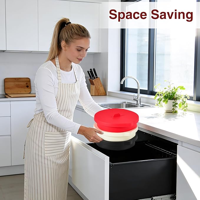 Silicone Bowl Liners for Kitchen,Silicone Liners Mixer for 5 Qt Tilt-Head KitchenAid Mixers,Mixer Bowl Accessories and Attachments with Lids,White