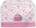 UNICEU Pink Cartoon Toaster - 4 Slice, Quilted, Dust-Proof, Bread Maker Cover, Small Appliance Dust Cover