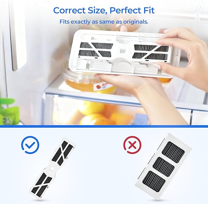 PWF-1 FPPWFU01 Water Filter & PureAir AF-2 FRGPAAF2 Air Filter Combo, Compatible with Frigidaire FRIGCOMBO6, FRFS282LAF, GRFC2353AD, GRFC2353AF, GRFG2353AF, GRFN2853AF, 2 Combo