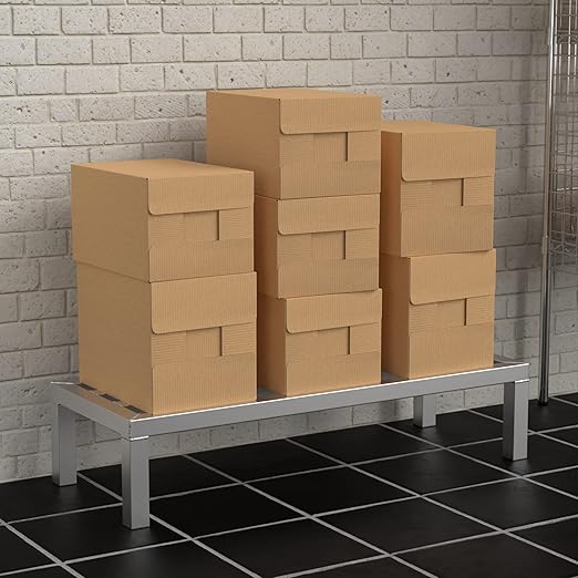 36'' x 14'' x 8'' Aluminum Dunnage Rack - 1350 lb. Capacity