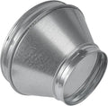 10" to 6" Inch Round Duct Reducer - Male Fit Galvanized Steel Pipe Increaser - Coupling for Round Duct Ventilation Systems - Heating & Cooling HVAC - Vent Pipe Adapter, Duct Connector