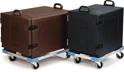 Carlisle FoodService Products Cateraide Dolly for PC300N Pan Carriers with Reinforced Corners for Catering and Events, Aluminum, 23.75 x 17.38 Inches, Silver