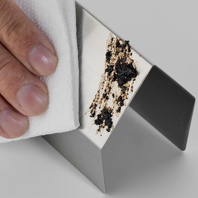 Deep Fryer Stainless Steel Strip Connector, Rust, High Heat Resistant Deep Fryer Joint Connector, Keeps Oil, Food Debris from Falling & Spilling by Chef Master 90296(Size 2.76" W x 20.39" L x 3.15" H)
