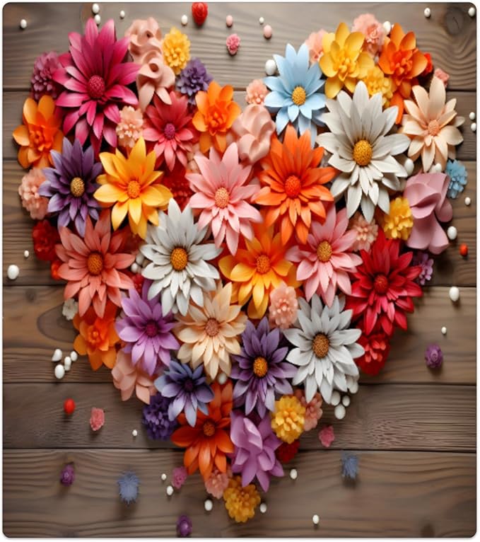 Valentine's Day Floral Board Dishwasher Magnet Cover, Reusable Refrigerator Panel Stickers Microwave Front Door Covers Magnets for Kitchen Home Appliances Holiday Party Decorations 23 X 26 in