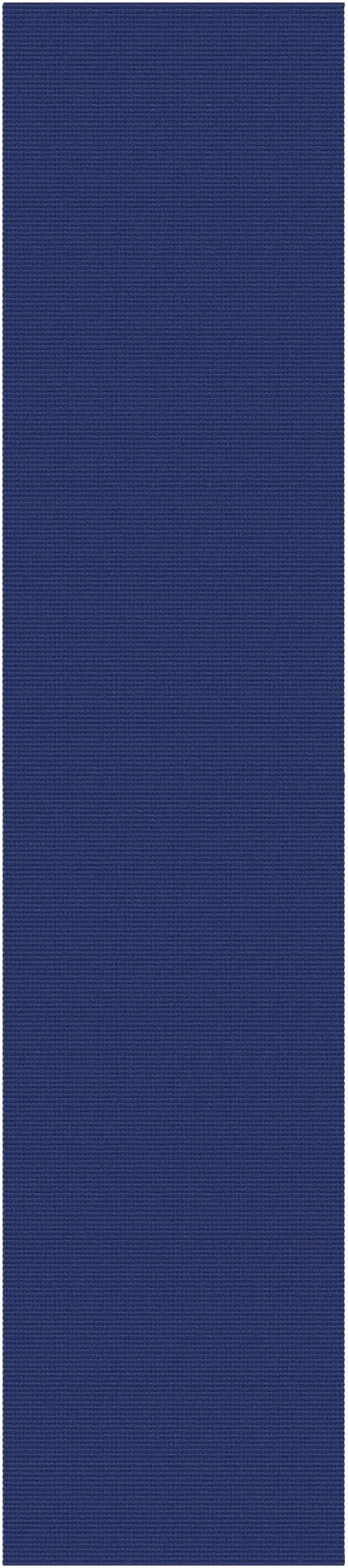 IOHOUZE Washable Runner Rug 3x12 Non Slip Rubber Backed Extra Long Hallway Runner Entryway Runner Indoor, Kitchen Rugs Woven Cotton Floor Carpet for Hall Entrance, Royal Blue/Navy