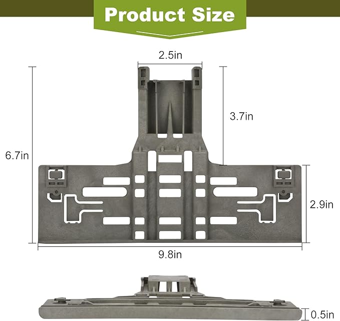 UPGRADED W10546503 WPW10546503 Upper Rack Adjuster Replacement for KitchenAid Kenmore Jenn-Air Maytag Whirlpool Dishwasher Parts Replaces W10418314, W10306646, WPW10546503(2 Packs)