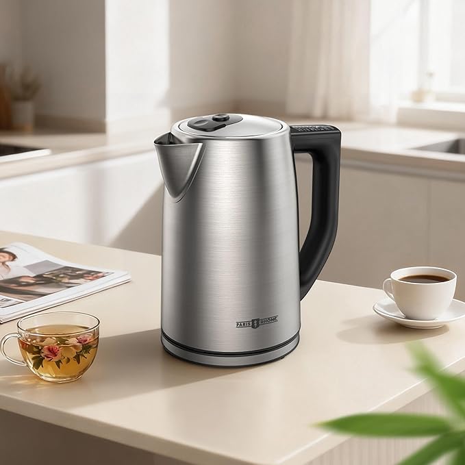 Electric Kettle Temperature Control, 1.7L Electric Kettle with 6 Temperature Settings, 1500W Cordless Hot Water Boiler Heater, Strix Thermostat, Touch Control, Auto-Shutoff/Boil-Dry Protection