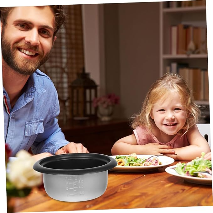 1.5 Qt Rice Cooker Inner Pot Replacement Non-Stick Cooking Insert Compatible with Electric Rice Cookers for Soup Steaming and Baking