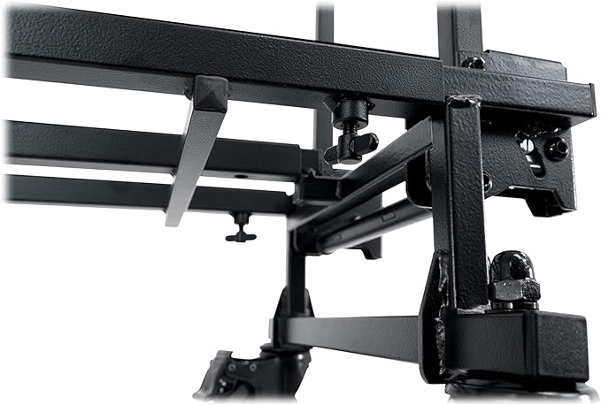 Rockville Rock Cart Pro 700 LB Capacity DJ Equipment Transport Roller Cart, Expandable Design, Smooth-Rolling Wheels, Folds Flat, for Mobile DJs and Event Professionals