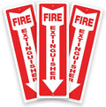 iSYFIX Fire Extinguisher Signs – 3 Pack 4x12 Inch – 40 mil Thick Polystyrene Plastic, Laminated for Ultimate UV, Weather, Scratch, Water & Fade Resistance, Indoor & Outdoor