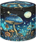 Blue Mushroom Pressure Cooker Cover for Women Insulated Rice Cooker Cover with Easy to Clean Lining Stain Resistant Dust Cover with Pockets for Instant Pot 6 Quart Appliance Cover