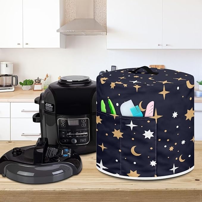 Gothic Star Pressure Cooker Cover for Women Insulated Rice Cooker Cover with Easy to Clean Lining Stain Resistant Dust Cover with Pockets for Instant Pot 6 Quart Appliance Cover