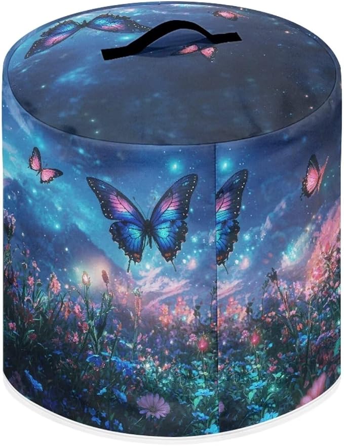 Purple Butterfly Dust Cover Compatible with 6 QT Instant Pot and Extra Accessories for Electric Pressure Cooker Rice Cooker and Air Fryer Insulated Protector Cover Keep Appliance Clean