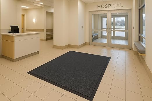 Guardian UG061004 Elite Guard Berber Indoor/Outdoor Floor Mat, 72" x 120", Charcoal