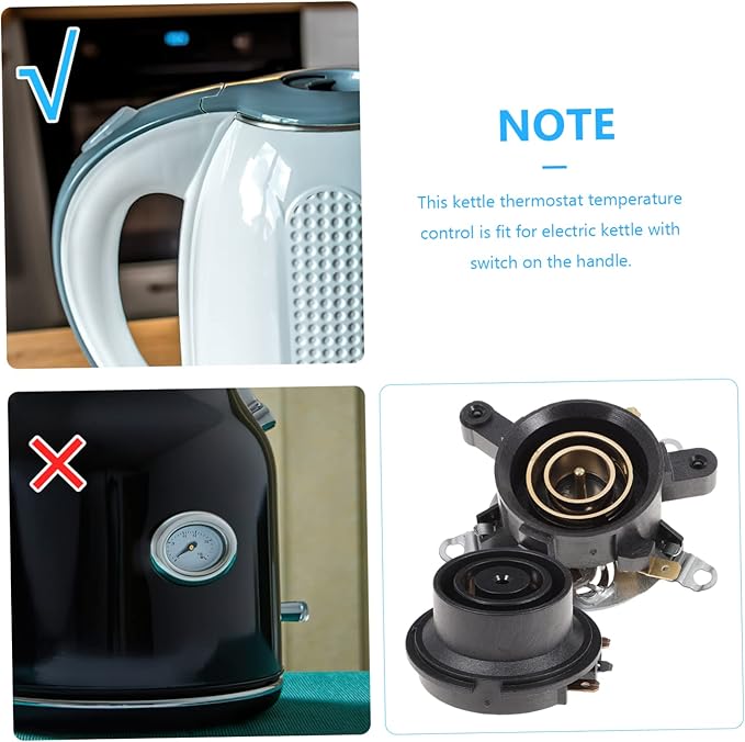 Ciieeo 4 Sets Electric Kettle Thermostat Base for Electric Kettle Kitchen Base Thermostats for Home Temperature Control Coupler Household Thermal Control Abs