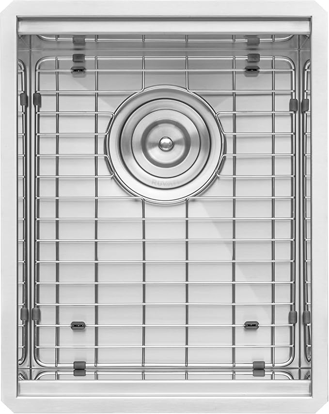Ruvati 15-inch Workstation Bar Prep Sink Ledge Undermount 16 Gauge Stainless Steel Single Bowl - RVH8304