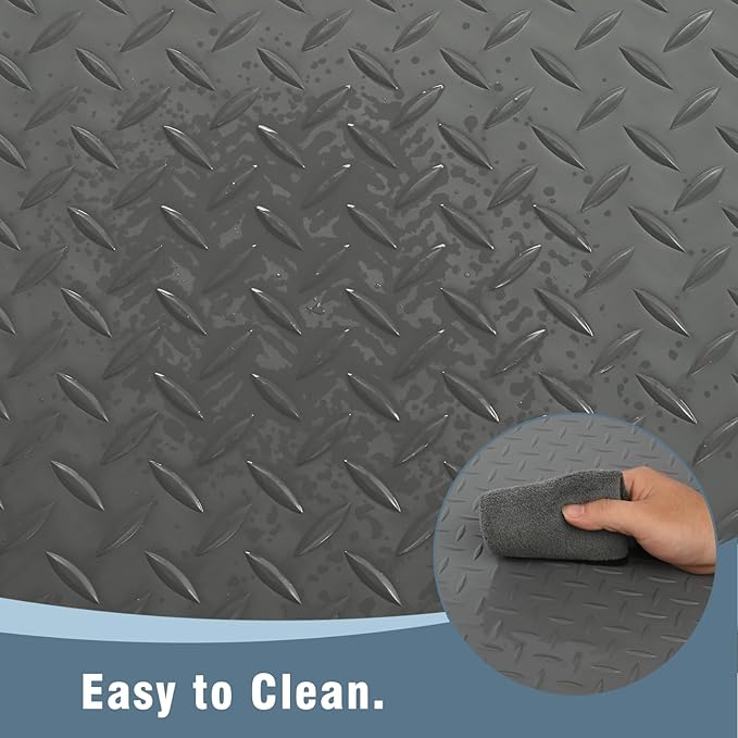 Anti Fatigue Mats Industrial 2' x 5' 15/16" Thick Ergonomic Standing Mat Commercial Kitchen Mat Heavy Duty Diamond Plate Cushioned Shop Floor Mats Helps Relieve Back and Leg Soreness