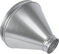 12"" to 4"" Inch Round Duct Reducer - Galvanized Steel Pipe Increaser - Coupling for Round Duct Ventilation Systems - Heating & Cooling, HVAC, Gray