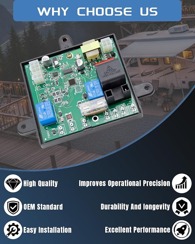 Sorello Power Module Control Board, RV Fridge Circuit Board Compatible with Dometic DM2652 RM2652 - Replace 3316348.9 33163489