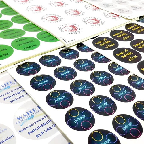 100-500 Custom Stickers Personalized Labels, Customized Stickers with Any Image Logo and Text. Custom Stickers for Business Logo Thank You Labels, etc. (Square,3.5 Inch)