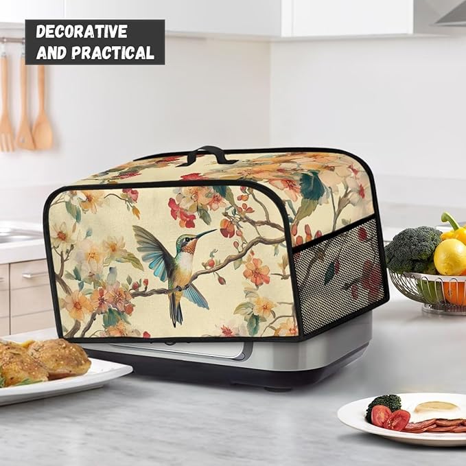 Hummingbird Slow Cooker Dust Cover Slow Cooker Dust Cover Oval 6-8 Qt Dust Covers for Kitchen Appliances Dust Covers for Appliances Dust Proof Convenient