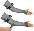 Schwer AIR-SKIN ANSI A6 Cut Resistant Arm Sleeves for Men & Women, Arm Protectors for High Risk Work, Gardening Sleeves, 100 Pairs, Dark Grey, 18 IN