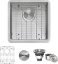 Ruvati 18 inch Undermount Bar Prep 16 Gauge Kitchen Sink Round Corners Stainless Steel Single Bowl - RVH7118