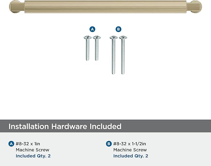 Amerock Ballard 7-9/16 inch (192mm) Center-to-Center Golden Champagne Cabinet Pull, BP37646BBZ