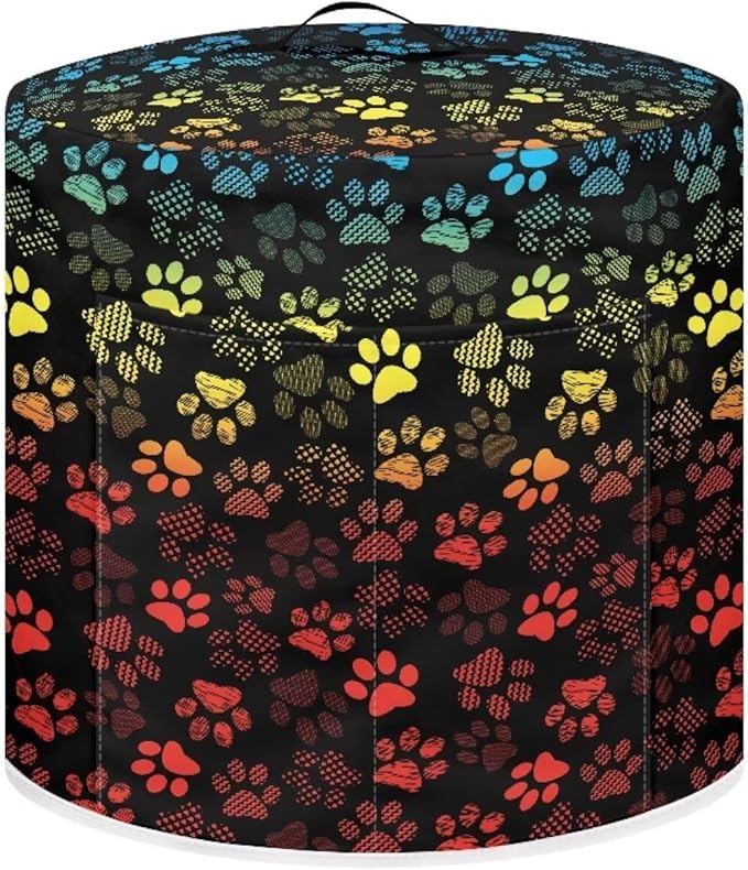 Dog Paw Print Rice Cooker Covers Dust Proof Cover Instant Pot Accessory Set for Instant Pot 6 Qt Inner Pot Steamship Pot Cover Dust Proof Covers Appliances Dust Proof