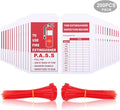 200 Sets Fire Extinguisher Inspection Tags with 200PCS Adjustable Zip Ties and 200PCS Monthly & Annual Safety Inspection Tags for Fire Equipment, 4.2 x 2.1 Inch