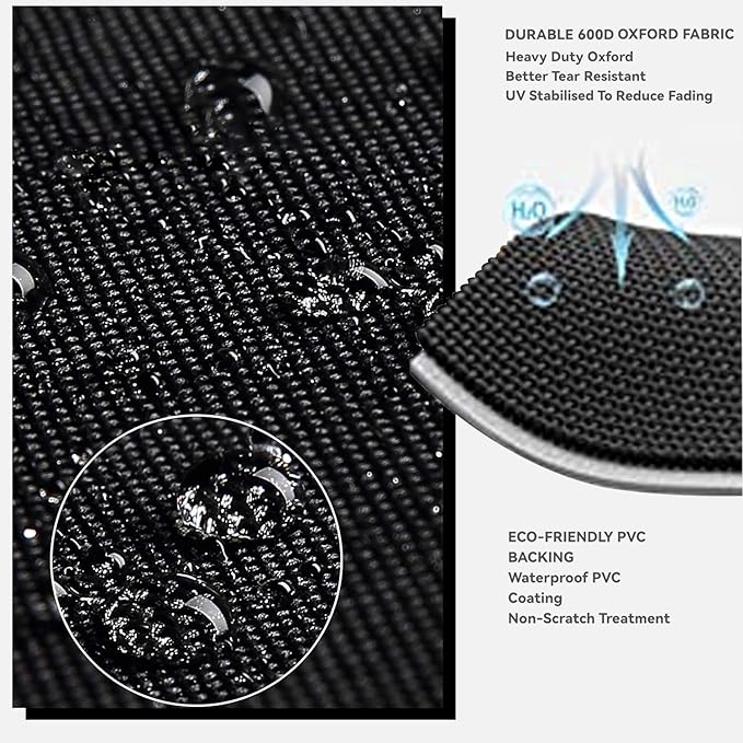 Outdoor Pizza Oven Table Cover - Heavy Duty Waterproof Cover for Ooni Large Table,Black