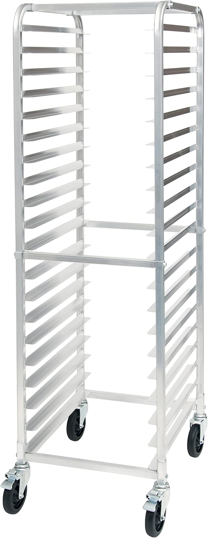 Winco 20-Tier Aluminum Sheet Pan Rack with Brake
