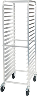 Winco 20-Tier Aluminum Sheet Pan Rack with Brake